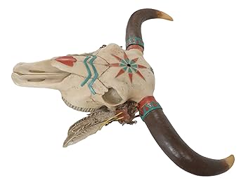 アメリカバイソン　スカル Amazon.co.jp: Near and Deer 彫刻 バイソン スカル ウォール